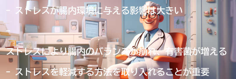 ストレスが腸内環境に与える影響の要点まとめ