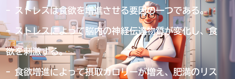 ストレスと食欲増進の関係の要点まとめ