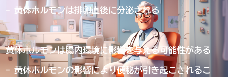 黄体ホルモンが腸内環境に与える影響とは？の要点まとめ