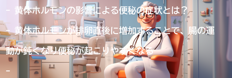 黄体ホルモンの影響による便秘の症状とは？の要点まとめ