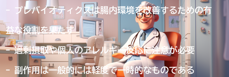 プレバイオティクスの注意点と副作用の要点まとめ