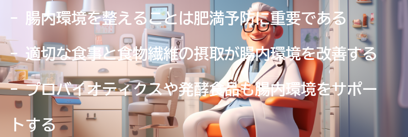 腸内環境を整えるための方法の要点まとめ