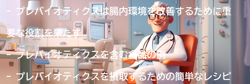 プレバイオティクスを活用した健康的な食事のアイデアの要点まとめ
