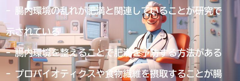 腸内環境を整えることで肥満を予防する方法の要点まとめ