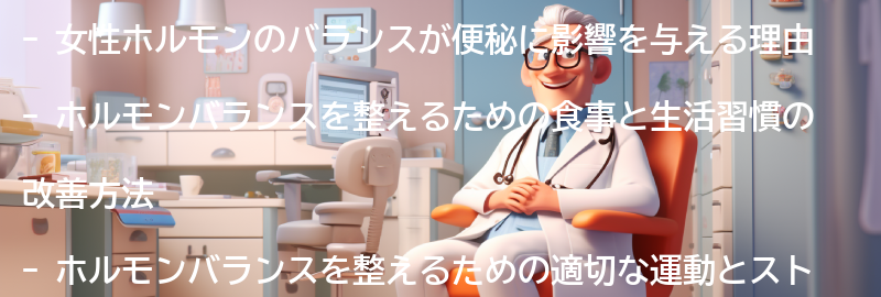 女性ホルモンのバランスを整える方法の要点まとめ