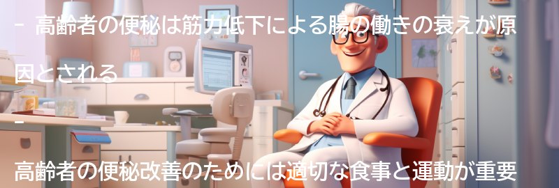高齢者の便秘改善のための対策の要点まとめ