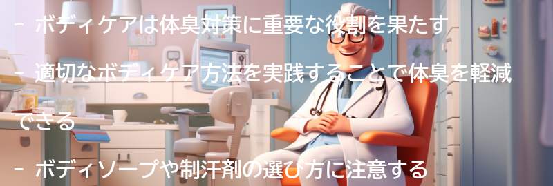 体臭対策としての適切なボディケア方法の要点まとめ
