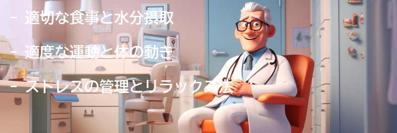便秘改善のためのライフスタイルの改善の要点まとめ