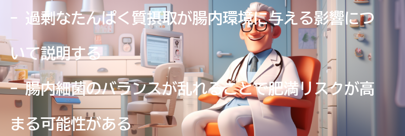 たんぱく質の過剰摂取と腸内環境の影響の要点まとめ