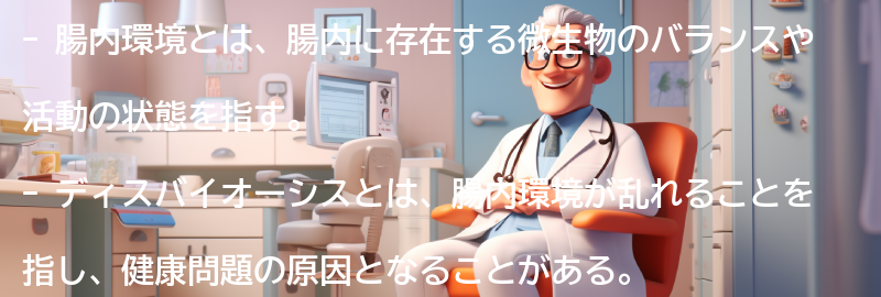 腸内環境とディスバイオーシスの関係性についての要点まとめ