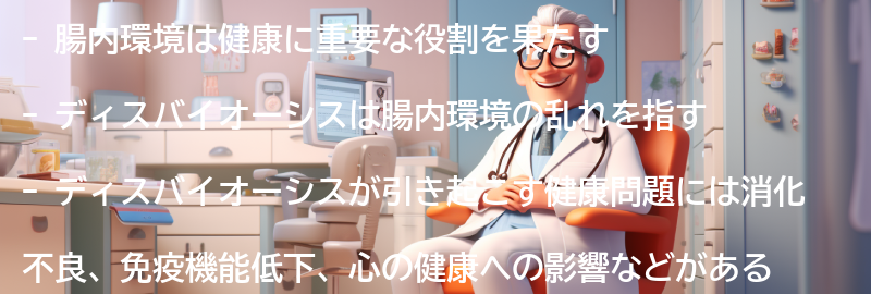 腸内環境と健康への影響の要点まとめ