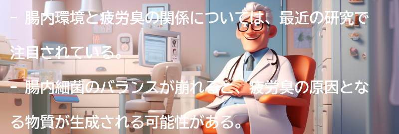 腸内環境と疲労臭の関係の要点まとめ