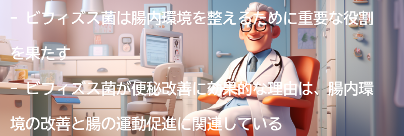 ビフィズス菌が便秘改善に効果的な理由の要点まとめ