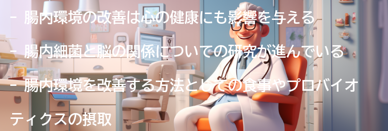 腸内環境改善と心の健康への影響の要点まとめ