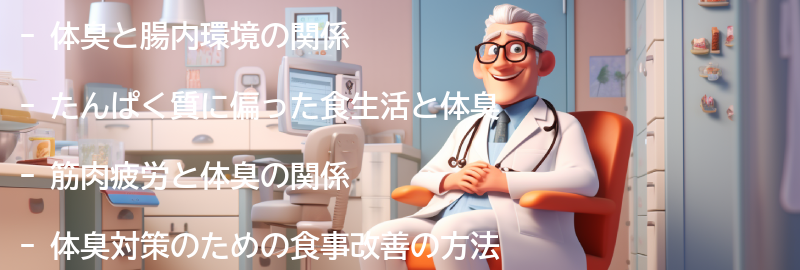 体臭対策のための食事改善の要点まとめ