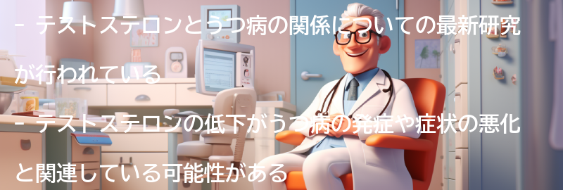 テストステロンとうつ病の関係についての最新研究の要点まとめ