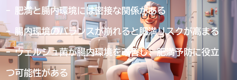 肥満と腸内環境の関係とは？の要点まとめ