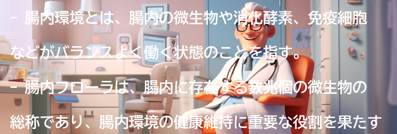 腸内環境と腸内フローラの関係性についての要点まとめ