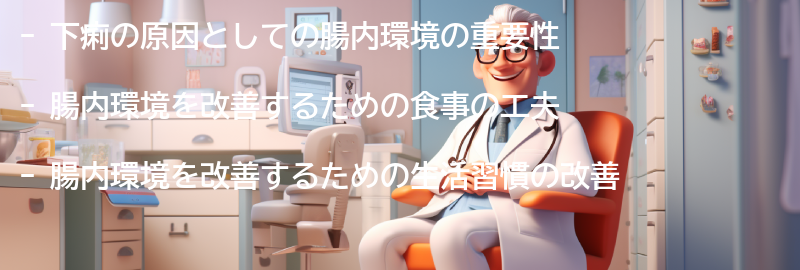 下痢改善のための腸内環境改善法の要点まとめ