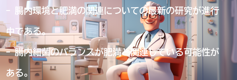腸内環境と肥満の関連研究の最新動向の要点まとめ