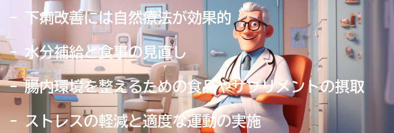 下痢改善に効果的な自然療法の要点まとめ