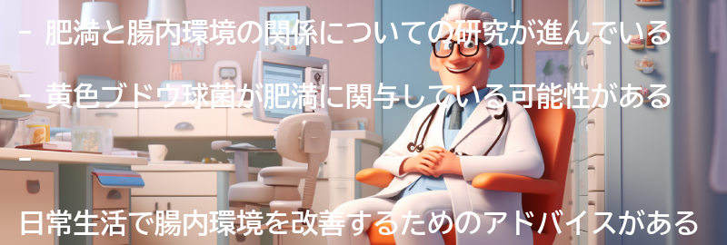 肥満と腸内環境の改善に向けた日常生活のアドバイスの要点まとめ