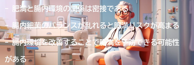 肥満と腸内環境の関係とは？の要点まとめ