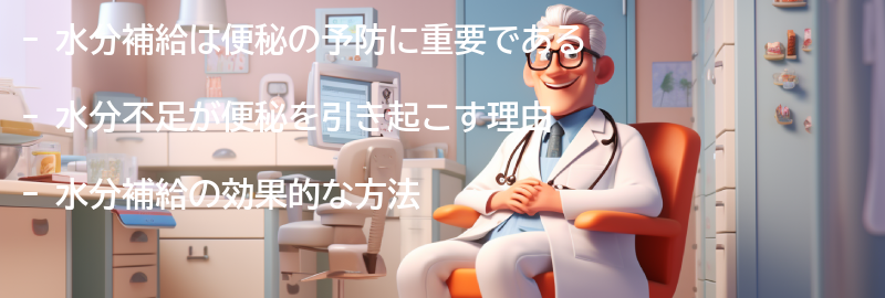 水分補給の重要性と便秘の予防の要点まとめ