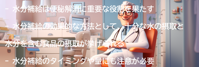 水分補給の効果的な方法の要点まとめ
