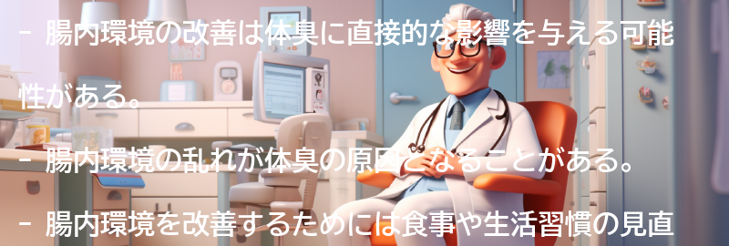 腸内環境の改善が体臭に与える影響の要点まとめ