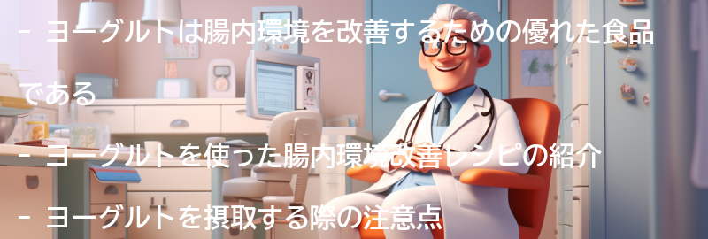 ヨーグルトを使った腸内環境改善レシピの紹介の要点まとめ