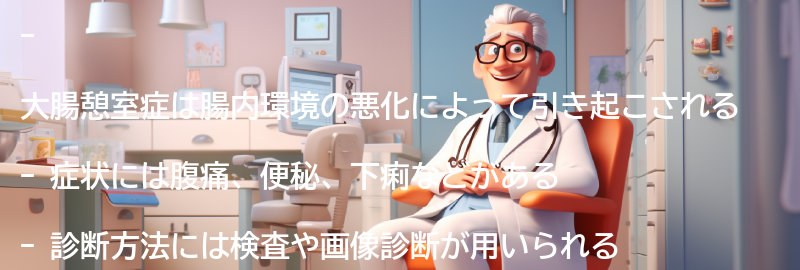 大腸憩室症の症状と診断方法の要点まとめ