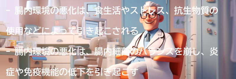 腸内環境の悪化とは何か？の要点まとめ