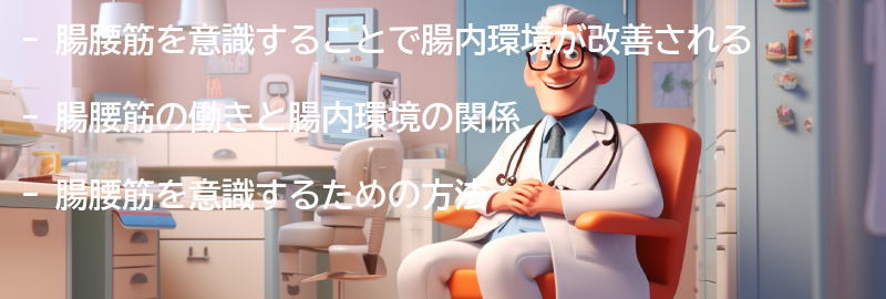 腸腰筋を意識することで改善される腸内環境の効果の要点まとめ