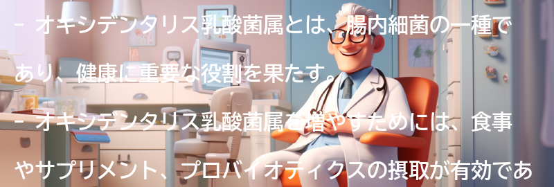 オキシデンタリス乳酸菌属を増やすための方法の要点まとめ