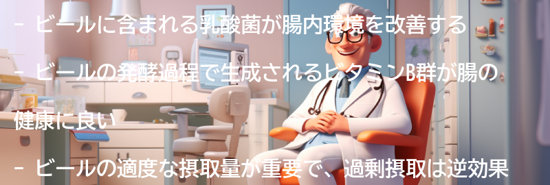 ビールが腸内環境に与える効果とは？の要点まとめ