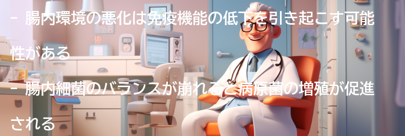 腸内環境の悪化が感染症に与える影響とは?の要点まとめ
