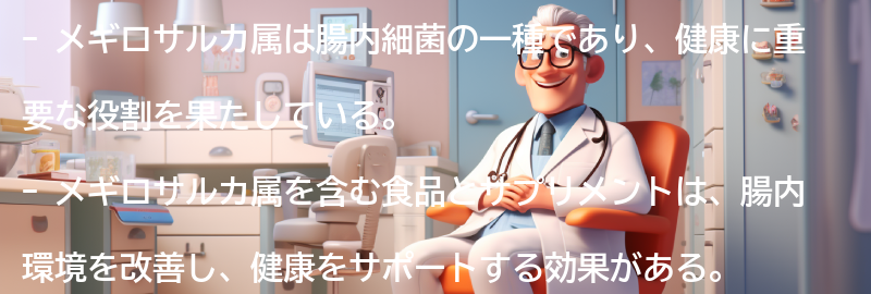 メギロサルカ属を含む食品とサプリメントの紹介の要点まとめ