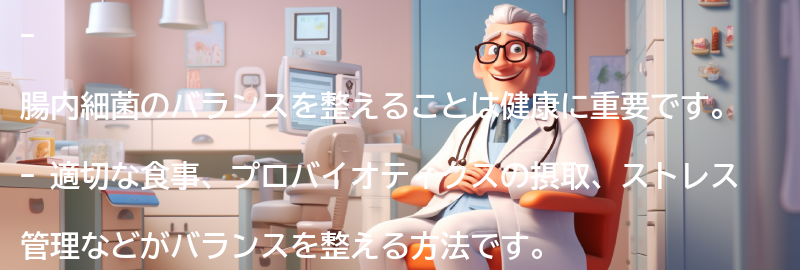 腸内細菌のバランスを整える方法の要点まとめ
