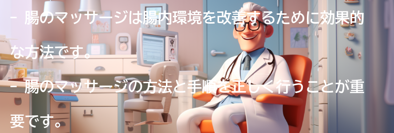 腸のマッサージの方法と手順の要点まとめ