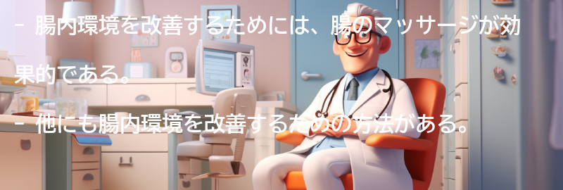 腸内環境を改善するための他の方法の要点まとめ
