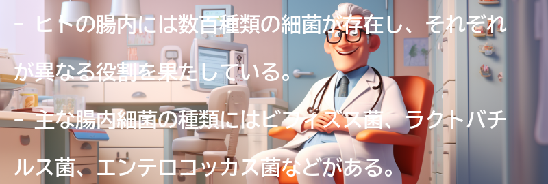 ヒト用腸内細菌の種類と特徴の要点まとめ