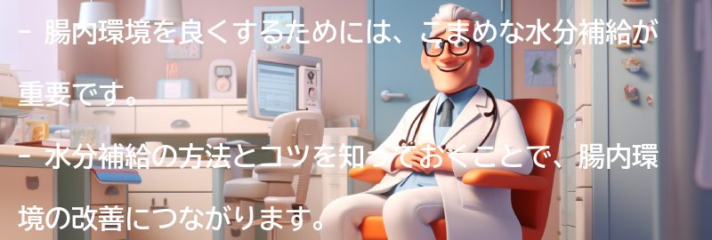 こまめな水分補給の方法とコツの要点まとめ