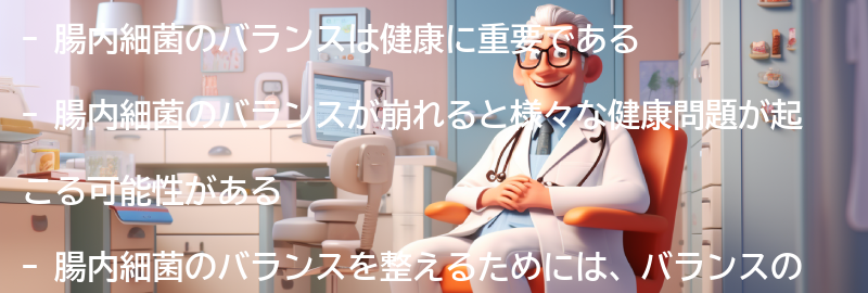 腸内細菌のバランスの重要性の要点まとめ