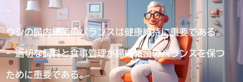 ウシの腸内細菌のバランスを保つ方法の要点まとめ