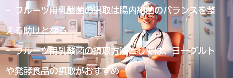フルーツ用乳酸菌を摂取する方法の要点まとめ