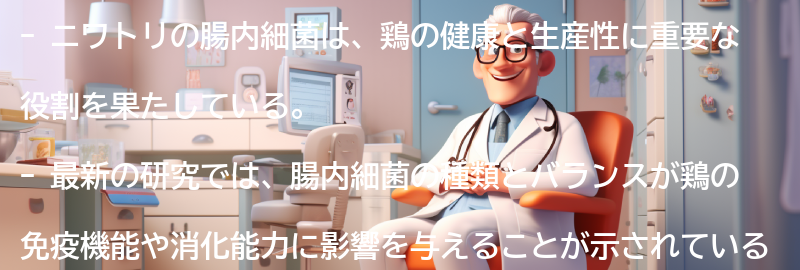 ニワトリの腸内細菌に関する最新の研究と展望の要点まとめ