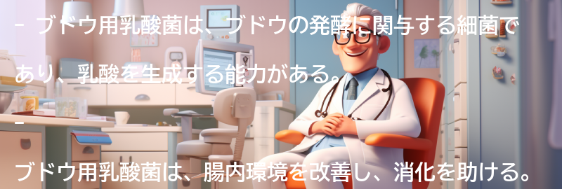 ブドウ用乳酸菌の特徴と働きの要点まとめ