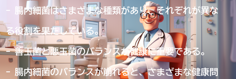 腸内細菌の種類とその役割の要点まとめ