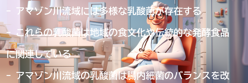 アマゾン川流域の乳酸菌とはの要点まとめ